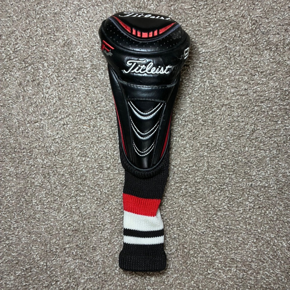 Titleist 913F Fairway Wood Headcover Black Red White Golf #15